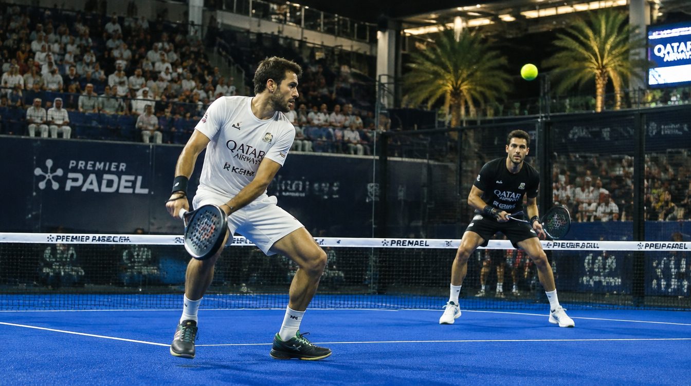 Premier Padel professionals competing in the Middle East